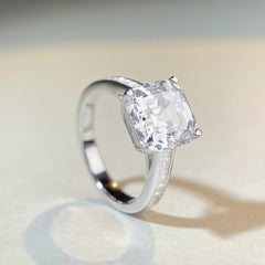 Solitaire 5ct Asscher CZ Ring-s925