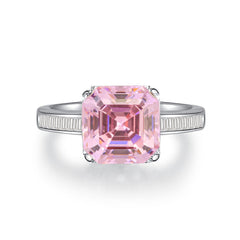 Solitaire 5ct Asscher CZ Ring-s925