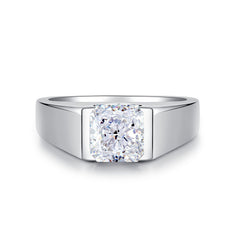 Solitaire Princess Band CZ Ring-s925